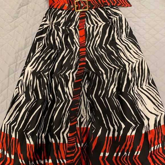 Zara Zebra Print Midi skirt - Picture 3 of 4